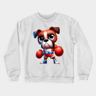 Cute Boxer Dog Crewneck Sweatshirt